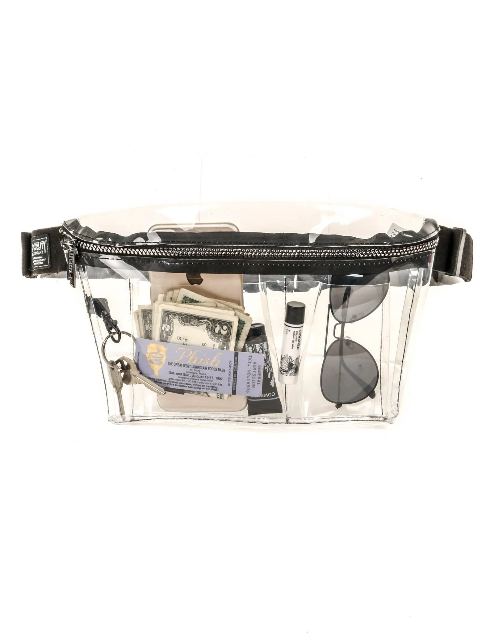 81501: Fanny Pack | Plus Size XL Low Profile | TRANSPARENT C