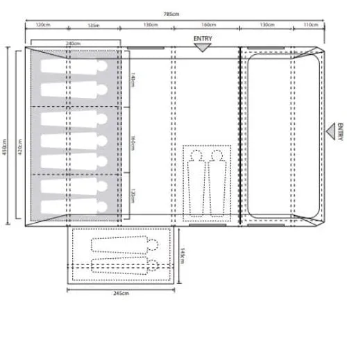 Airedale 7.0SE 7 Man Air Tent