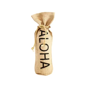 *Aloha Jute Wine Bottle Bag