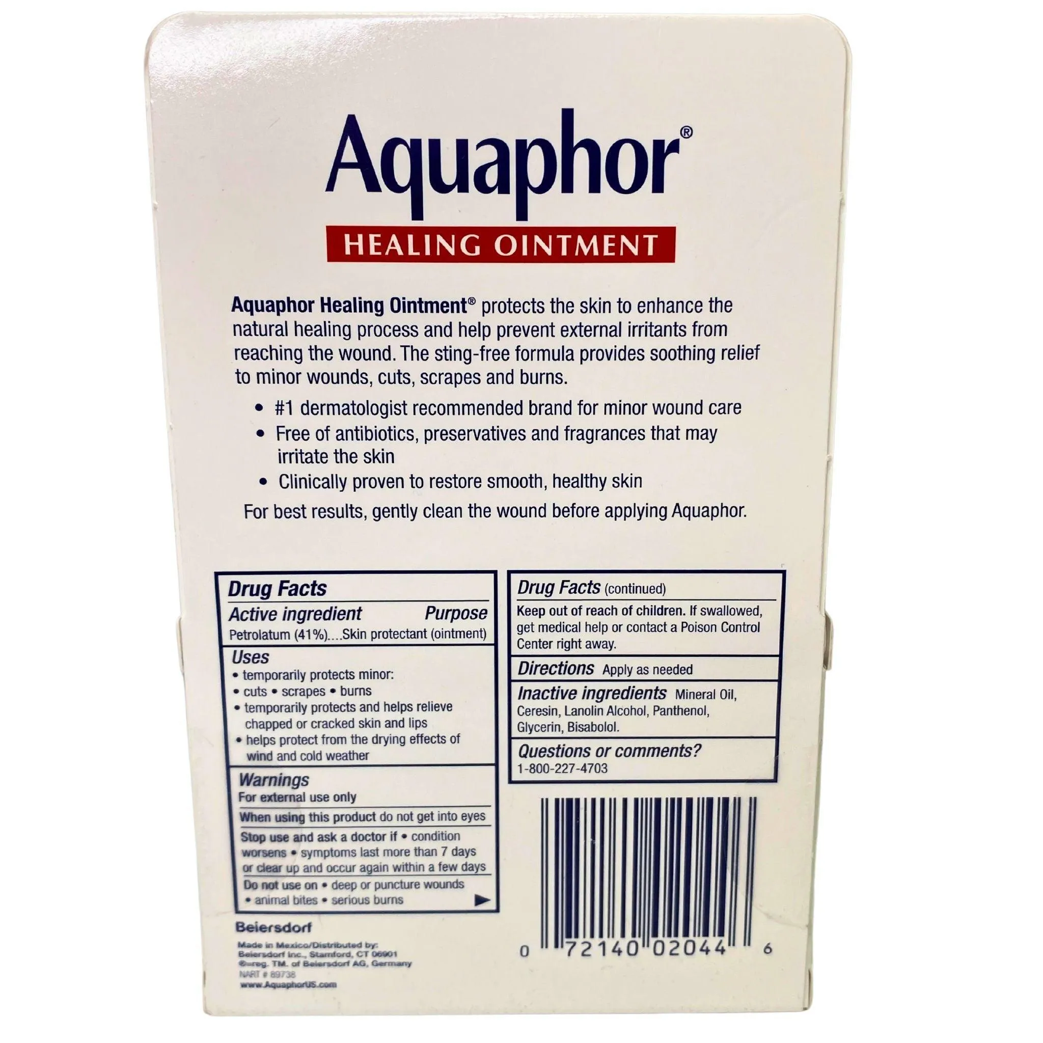 Aquaphor Healing Ointment Two Pack 35OZ (72 Pcs lot)