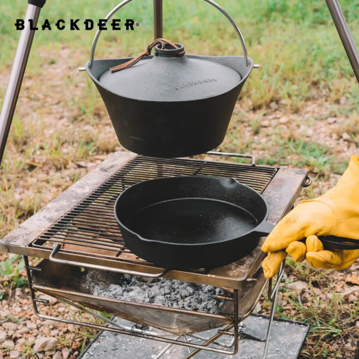 BLACKDEER Cast Iron Frying Pan