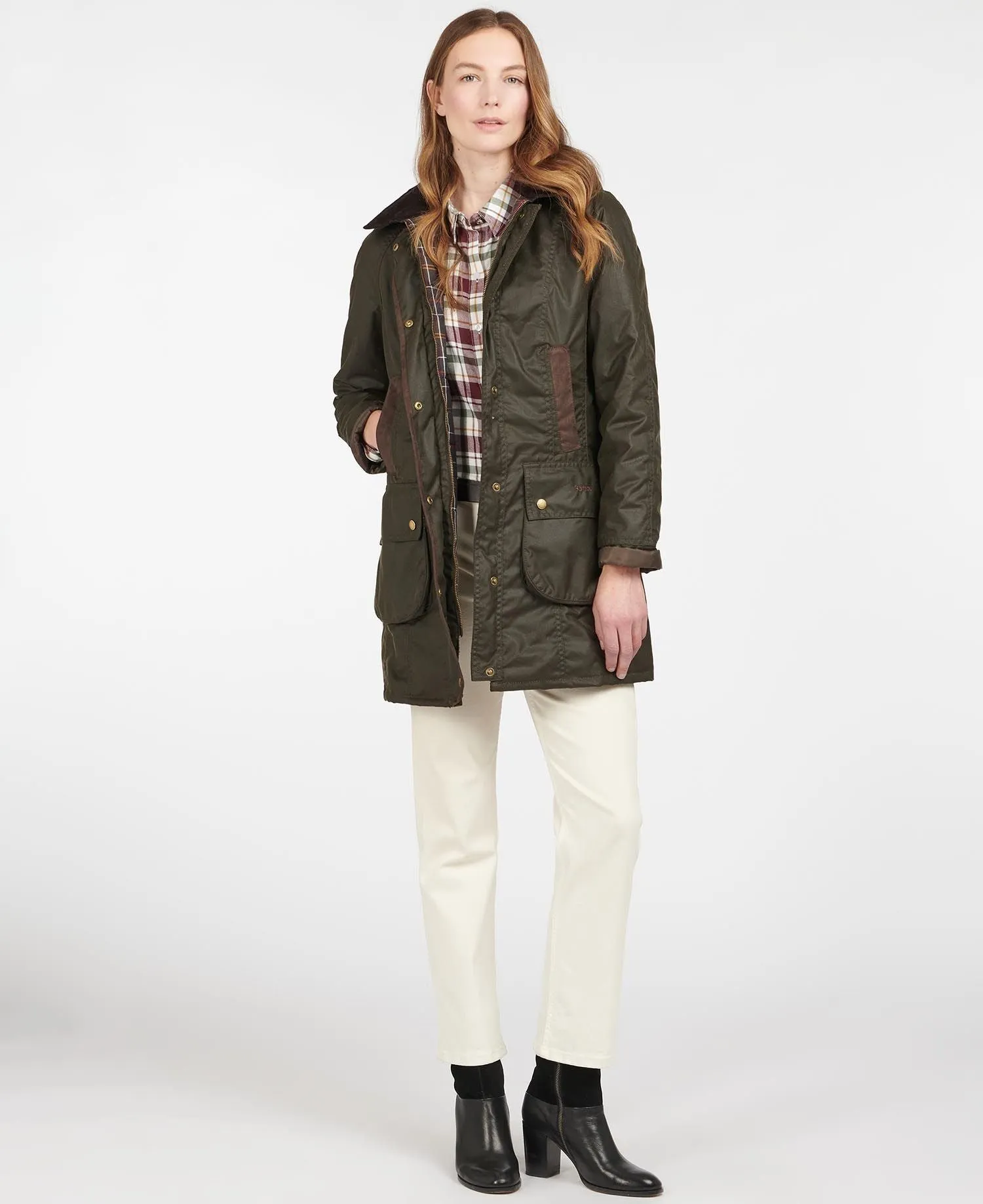 Bower Wax Jacket - Olive