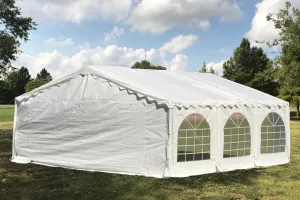 Budget PE Party Tent 20'x20' with Waterproof Top - B Model