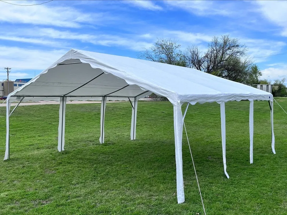 Budget PE Party Tent 20'x20' with Waterproof Top - B Model