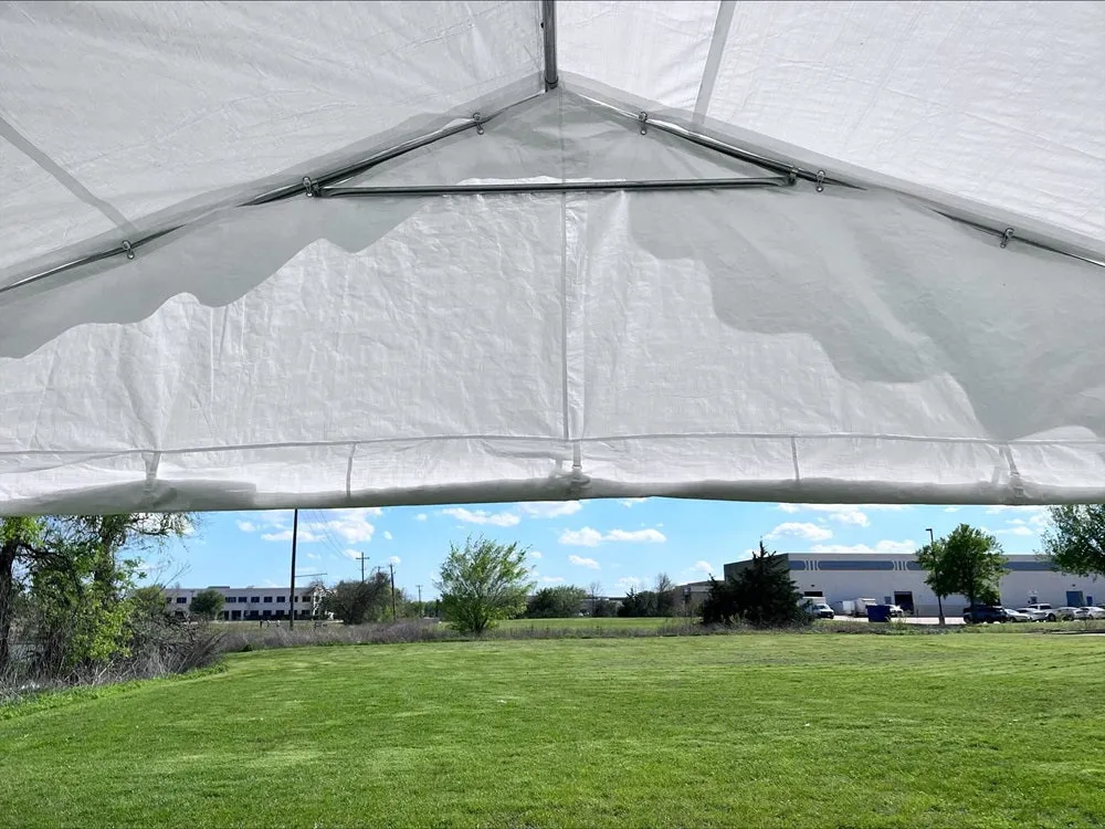 Budget PE Party Tent 20'x20' with Waterproof Top - B Model