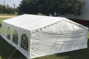 Budget PE Party Tent 26'x16' with Waterproof Top - B Model