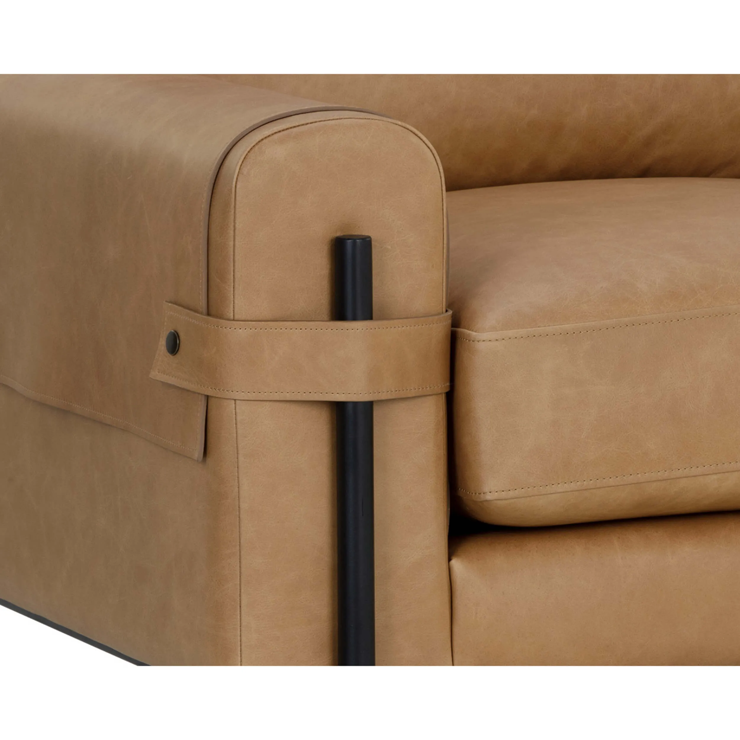 Camus Leather Chair, Ludlow Sesame