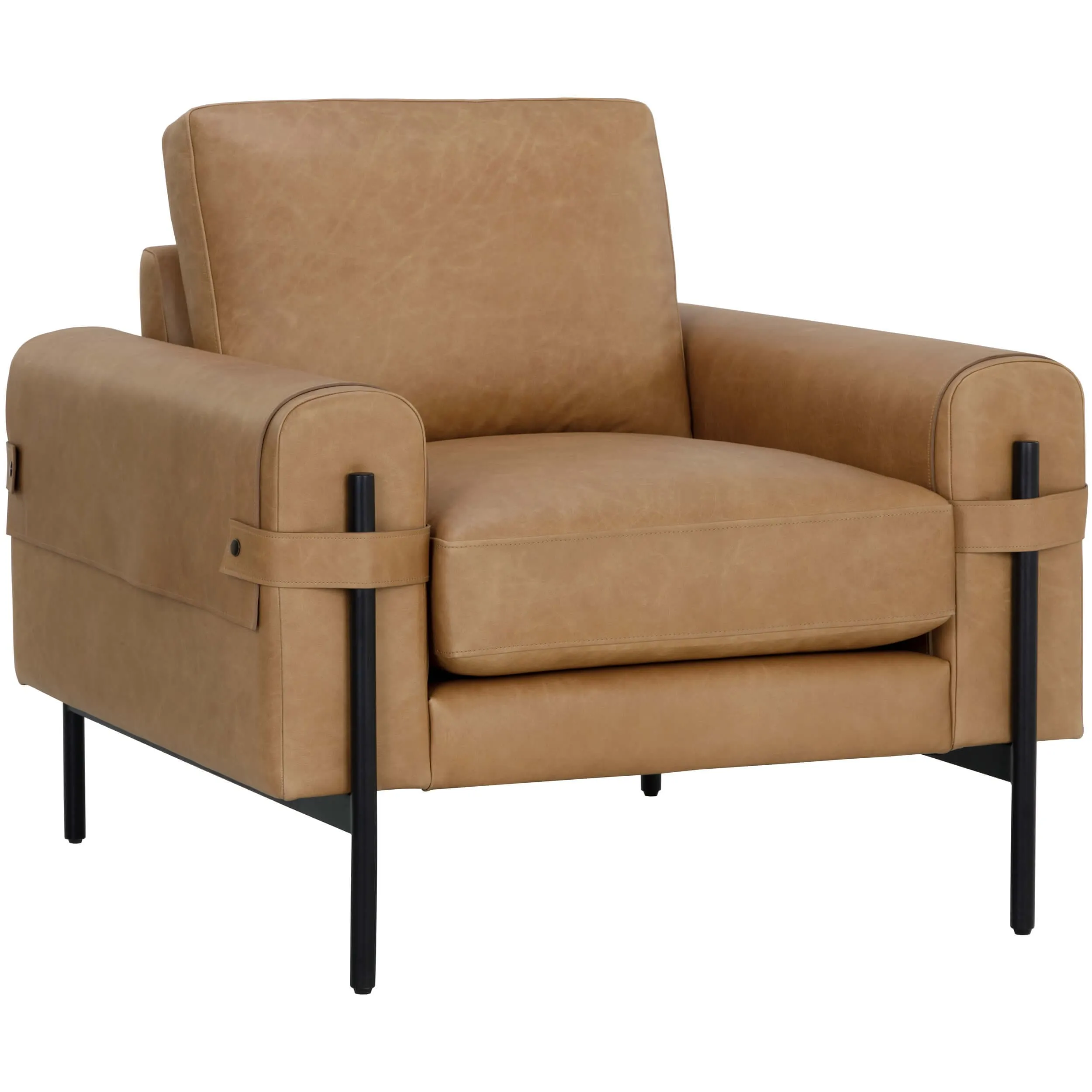 Camus Leather Chair, Ludlow Sesame