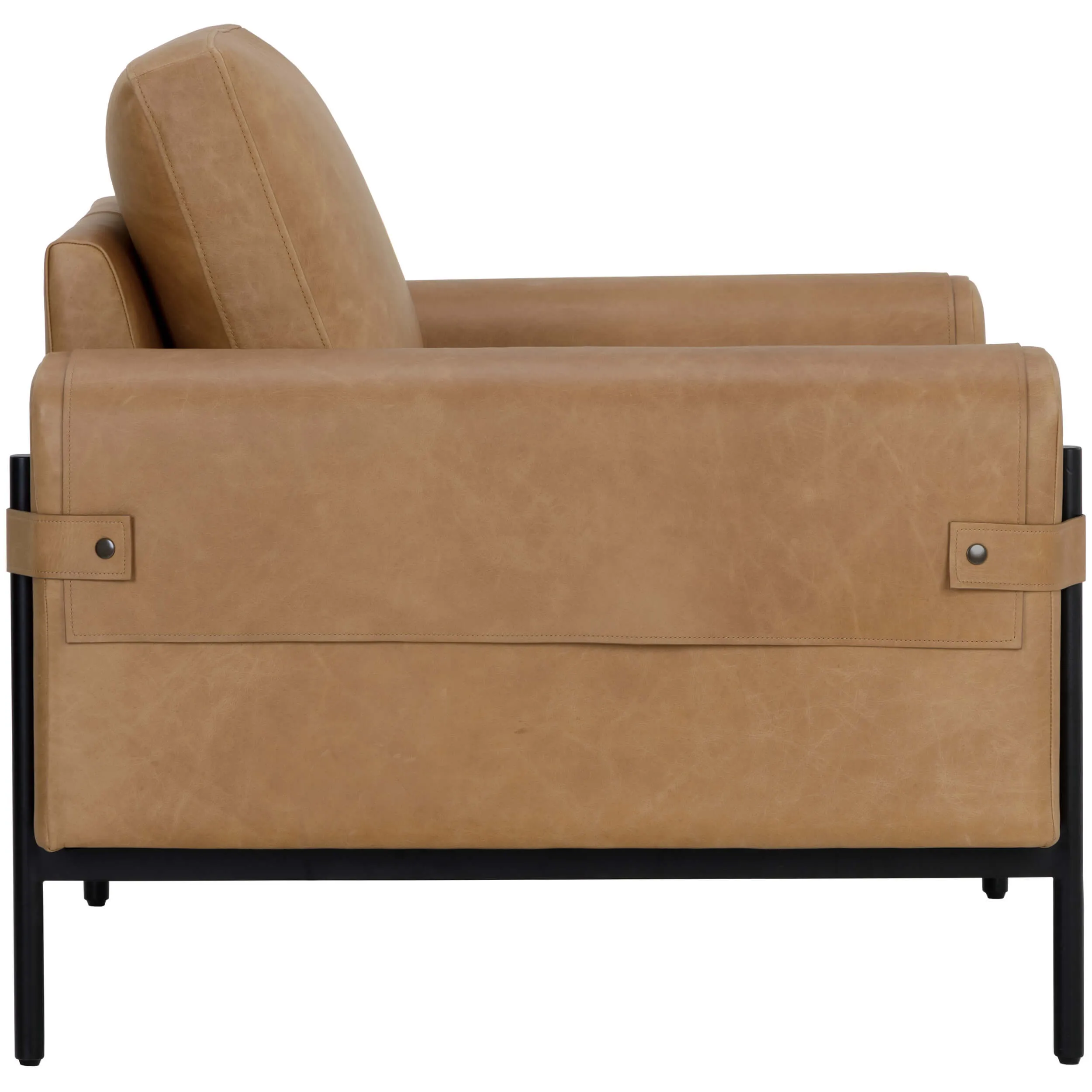 Camus Leather Chair, Ludlow Sesame