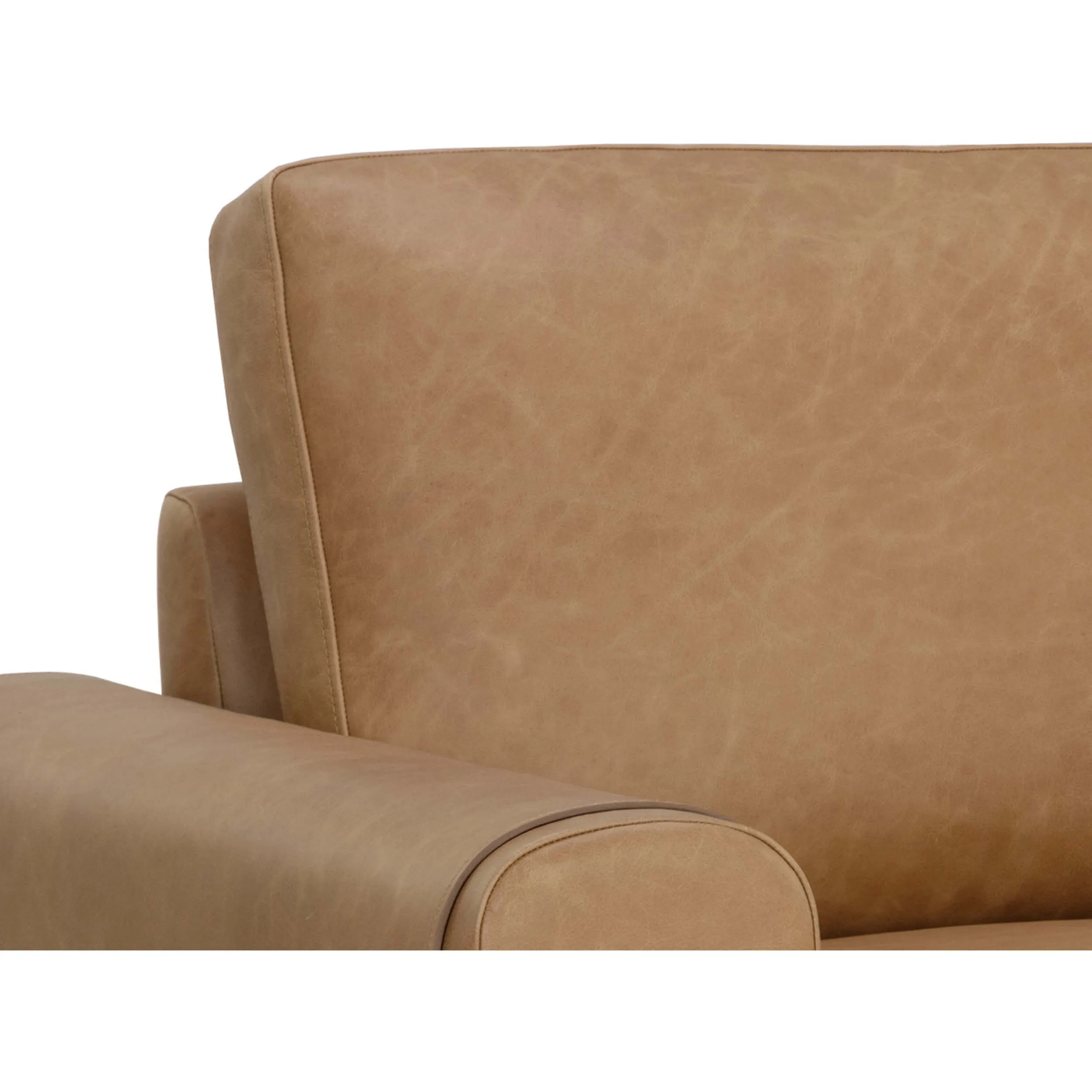 Camus Leather Chair, Ludlow Sesame