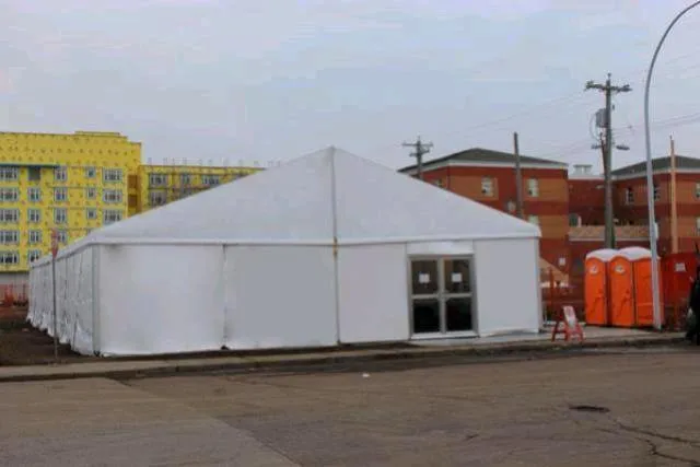 Clearspan Tent, 15M X 55M Plain Wall