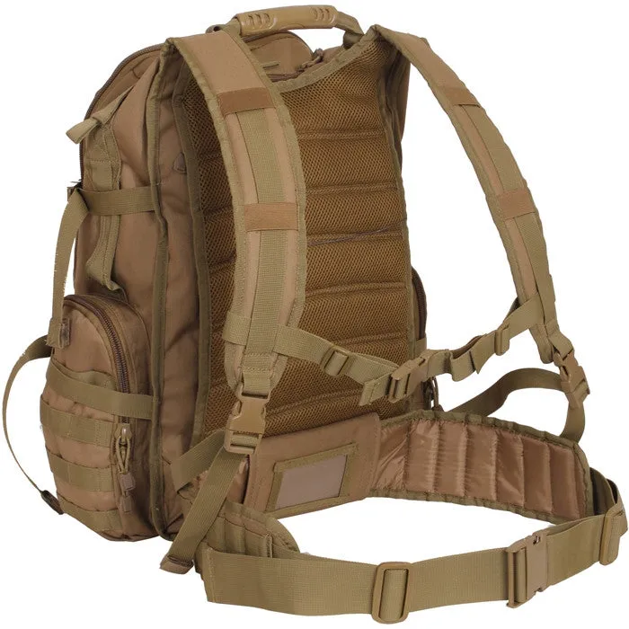 Coyote Brown Large Tactical Assault Pack MOLLE Military Backpack Knapsack Army Bag Pockets