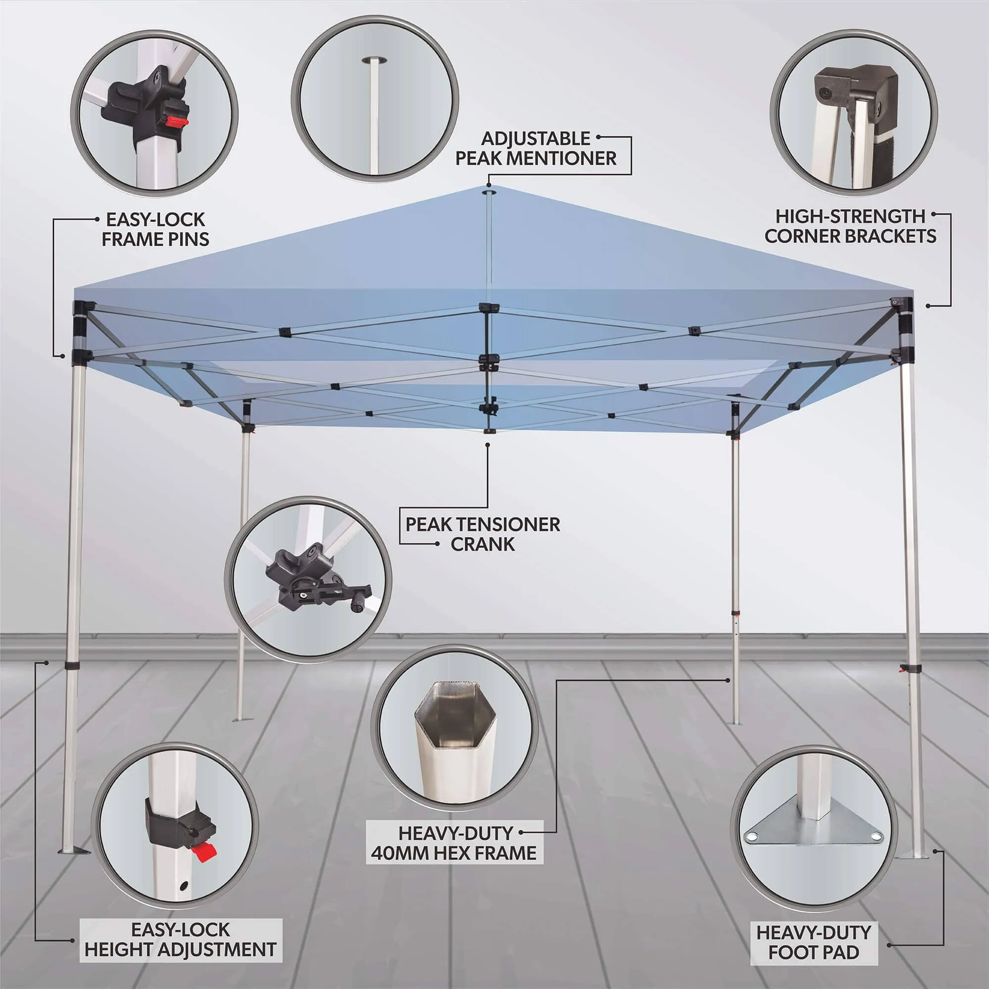 Custom Canopy Tent Event Silver Package