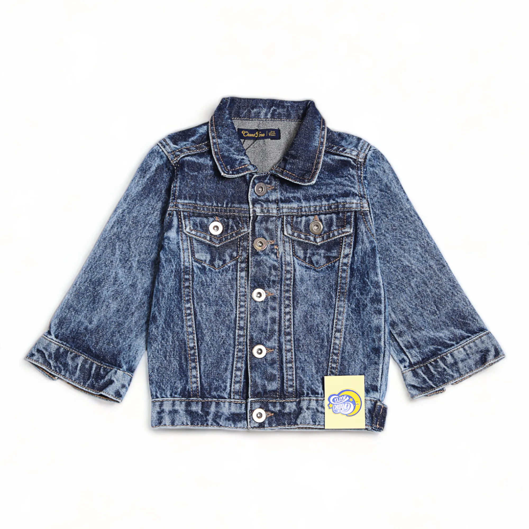 DENIM JACKET W/RIB