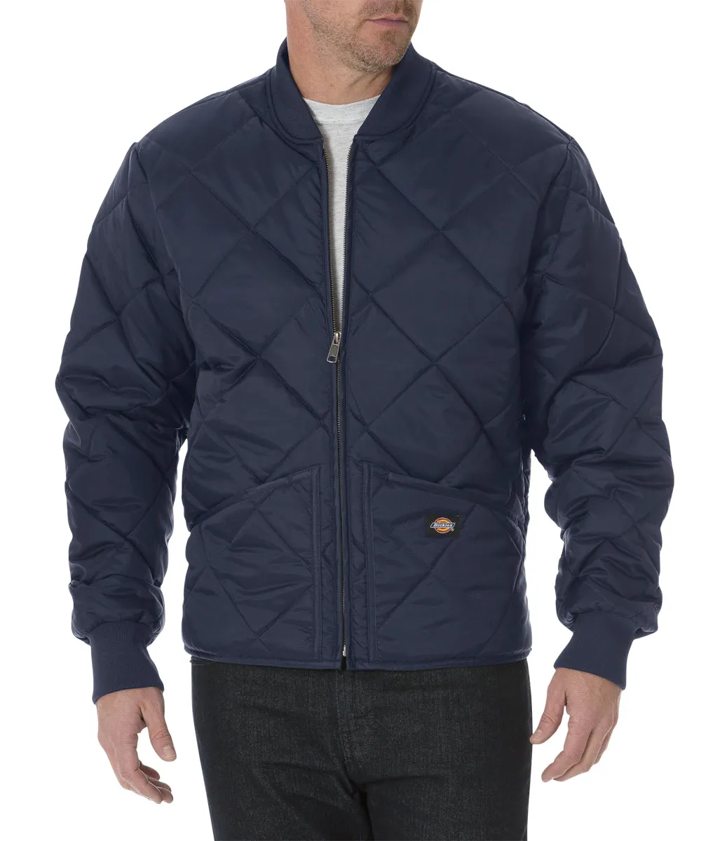 Dickies Diamond-Quilted Nylon Jacket - Dark Navy