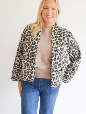 Emma Jacket Winter White Leopard