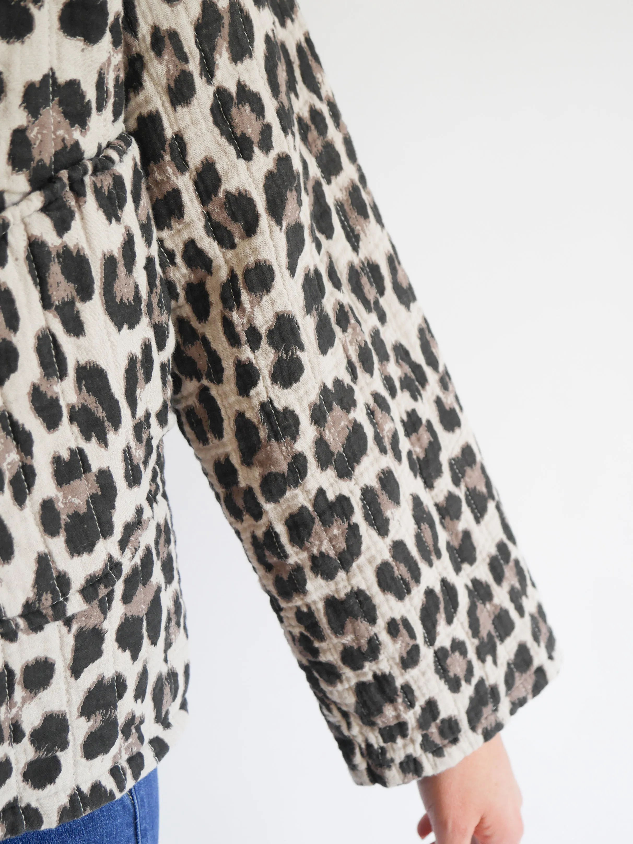 Emma Jacket Winter White Leopard