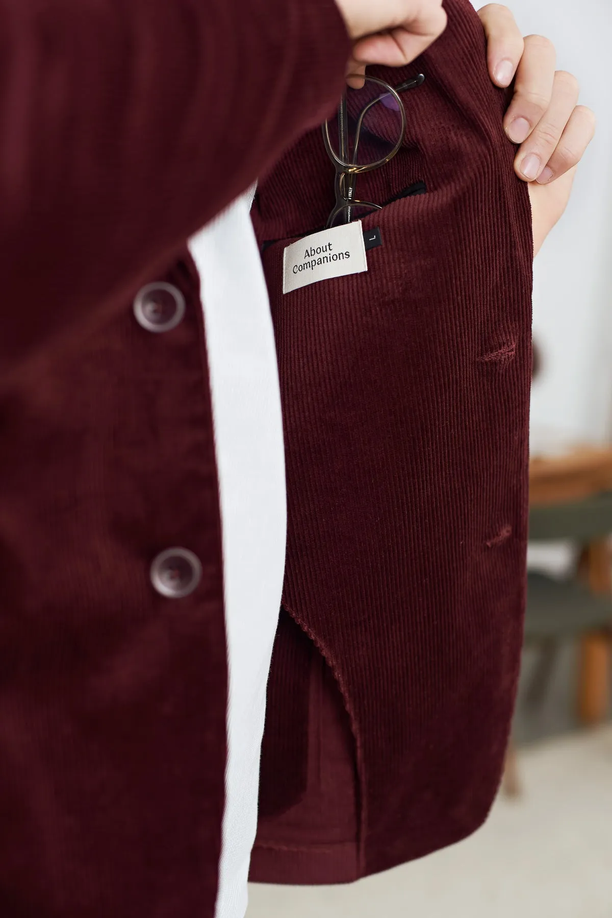 ENVER blazer eco corduroy wine