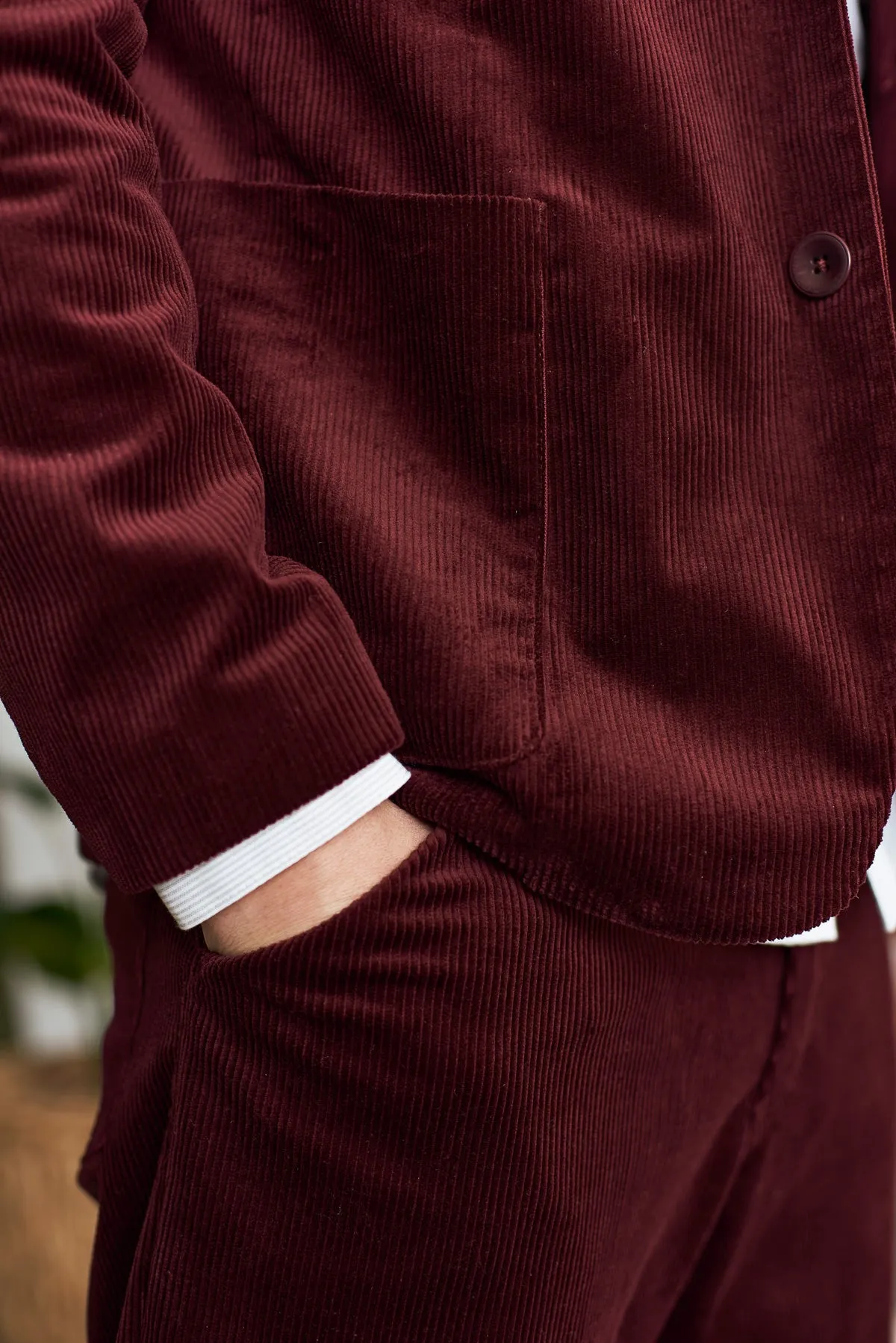 ENVER blazer eco corduroy wine