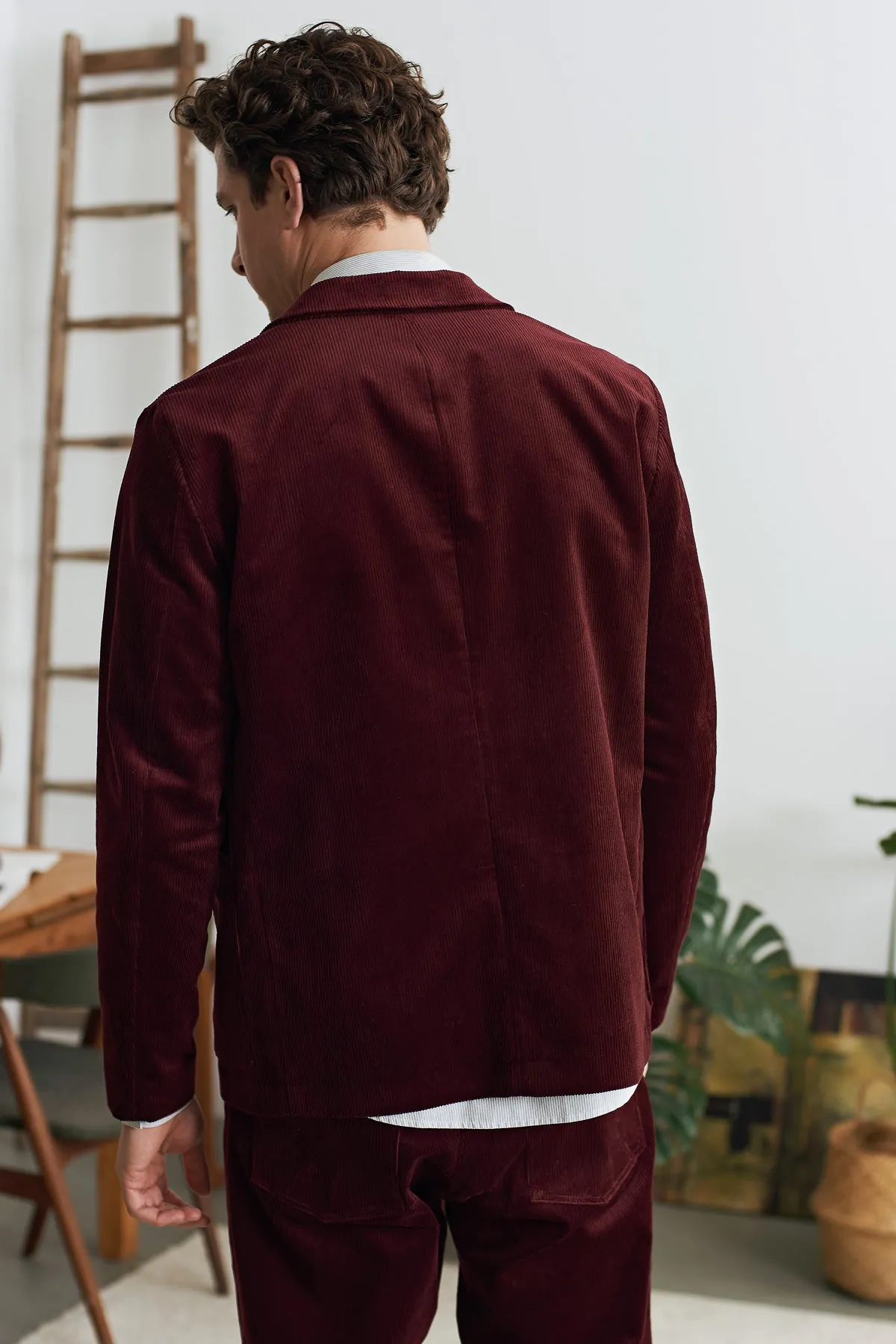 ENVER blazer eco corduroy wine