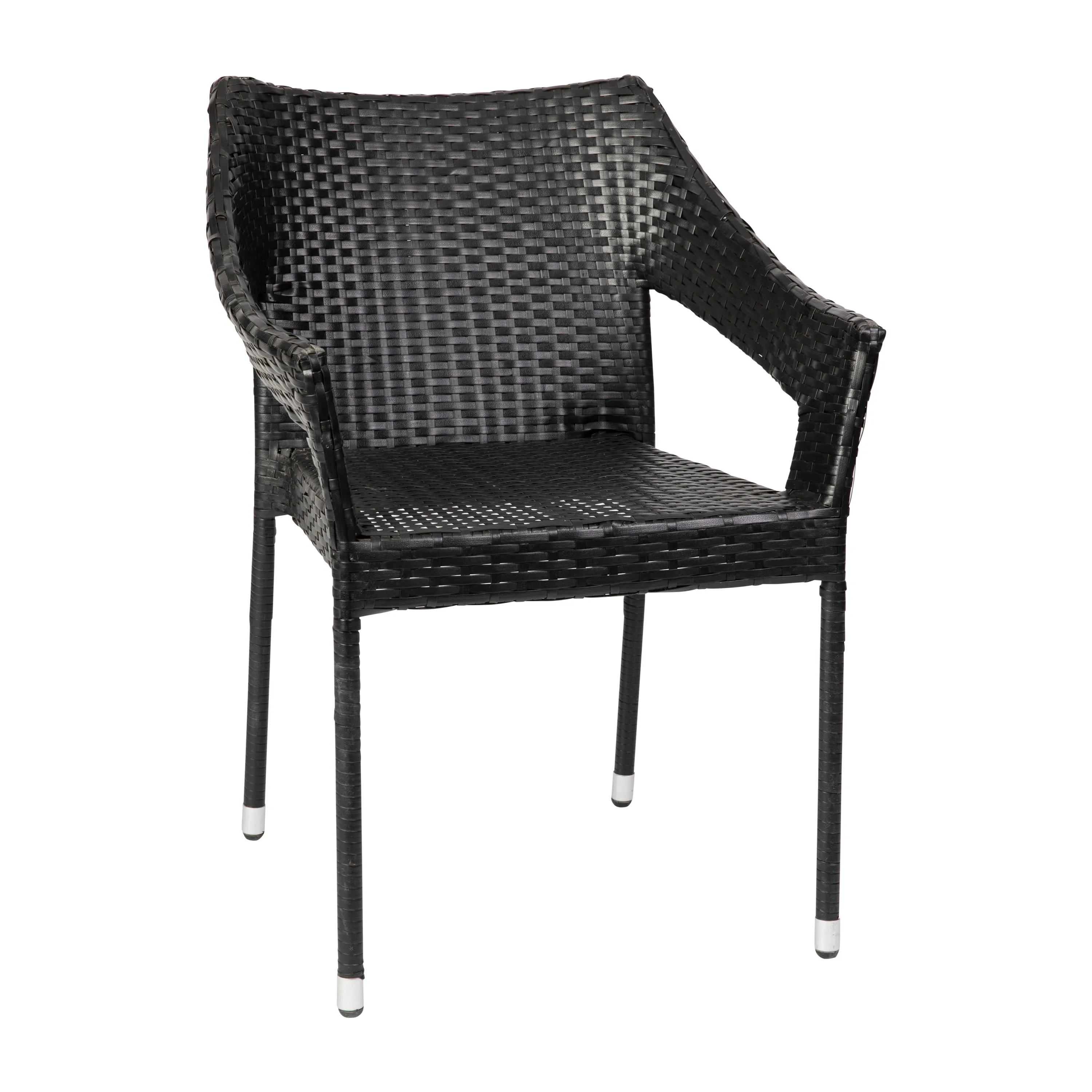 Ethan Commercial Grade Stacking Patio Chair, All Weather PE Rattan Wicker Patio Dining Chair