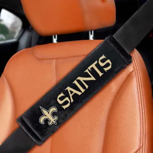 Fanmats New Orleans Saints Embroidered Seatbelt Pad - 2 Pieces