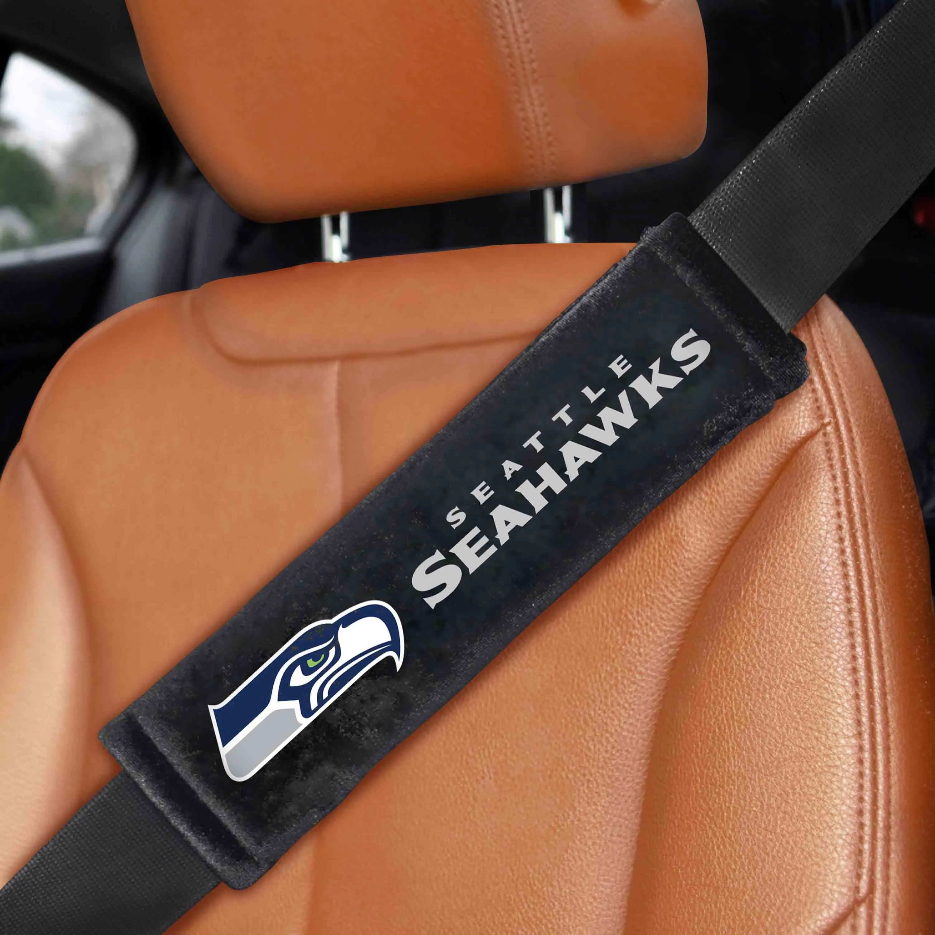 Fanmats Seattle Seahawks Embroidered Seatbelt Pad - 2 Pieces