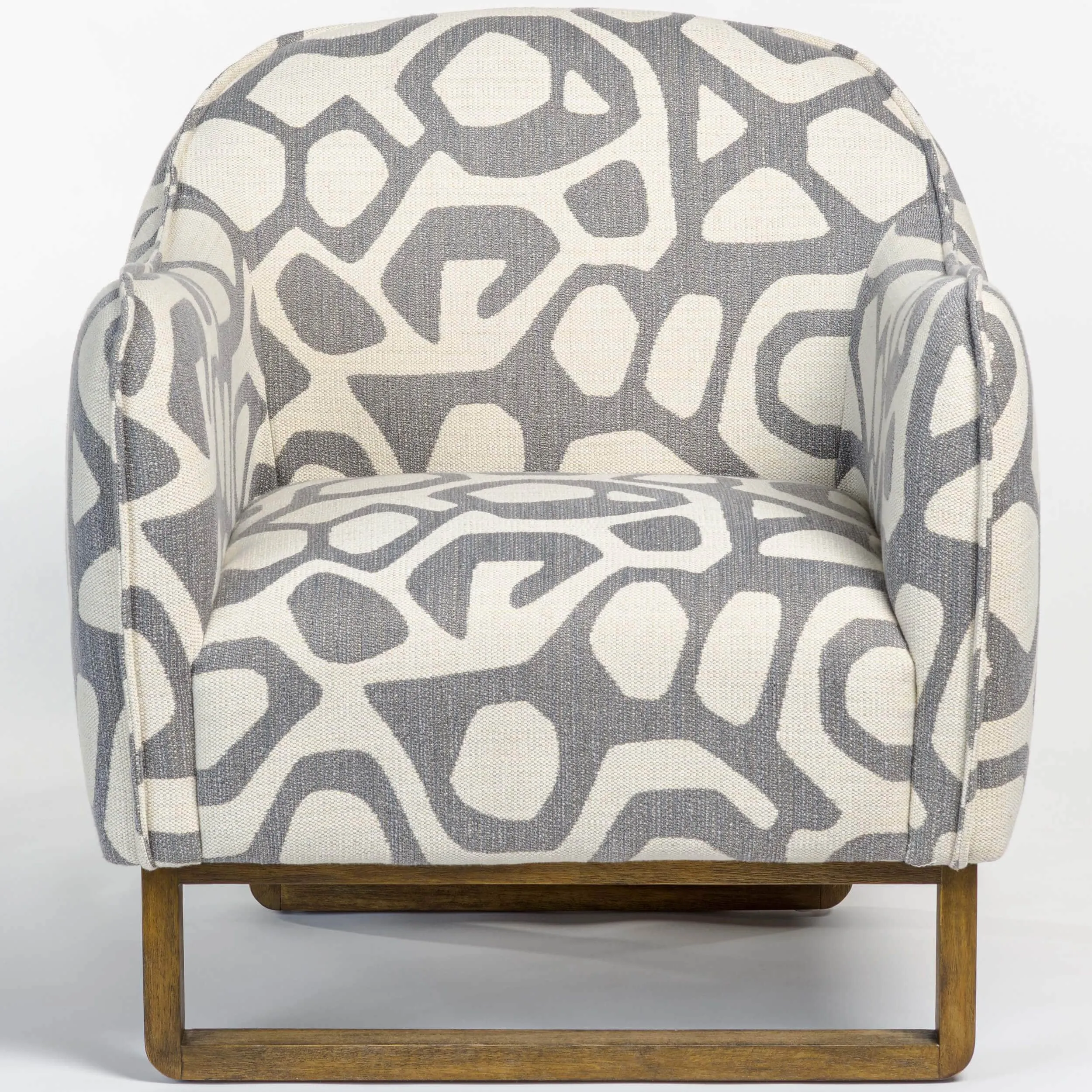 Fitz Chair, Greige Graphic