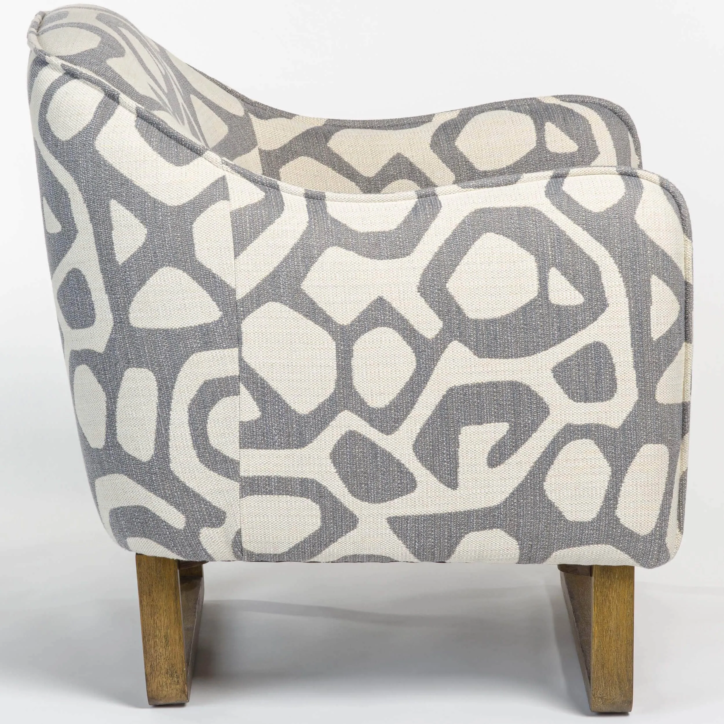 Fitz Chair, Greige Graphic