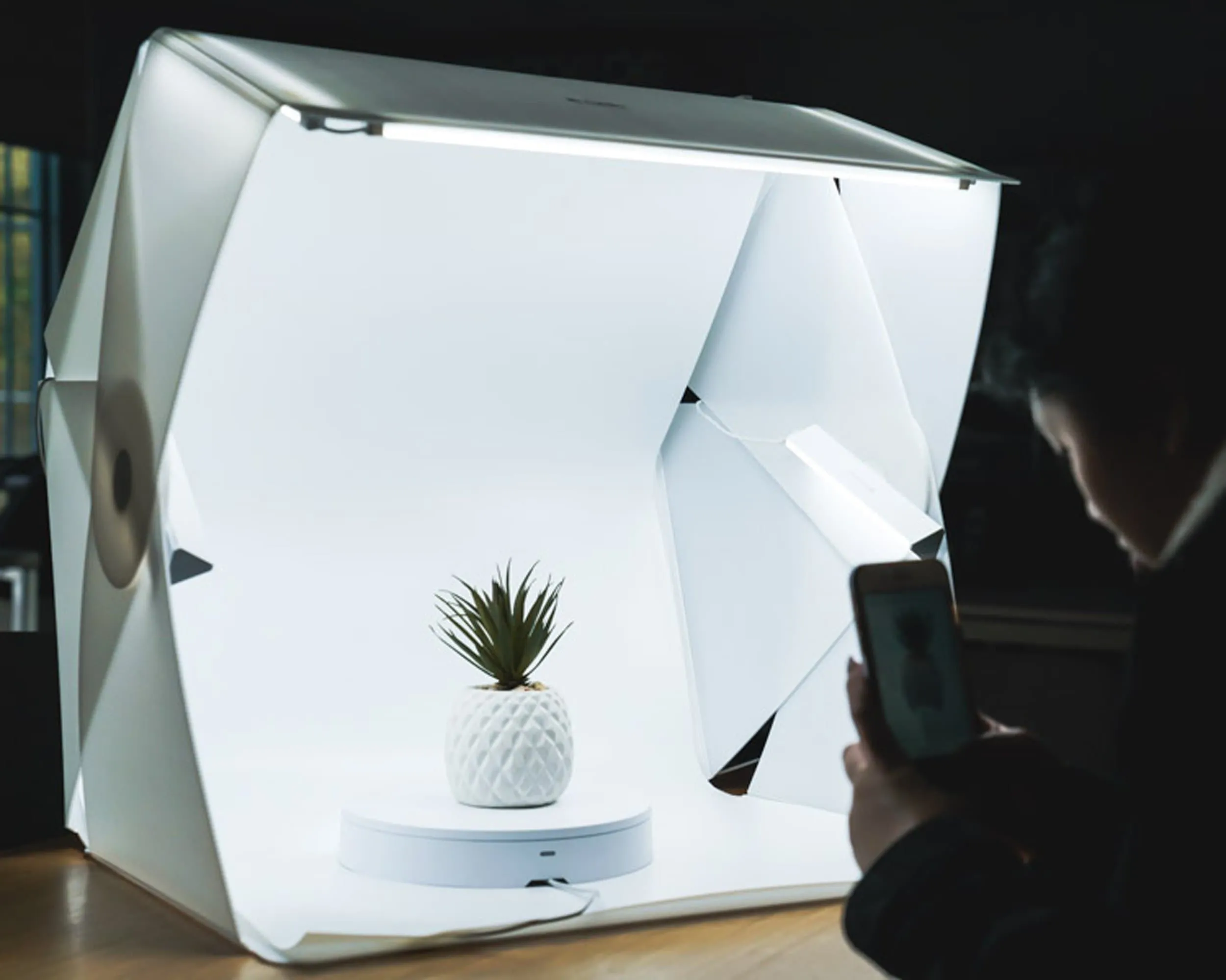 Foldio3 25" Product Photography Studio Tent Box (Includes LED Lights and 2 Backdrops)