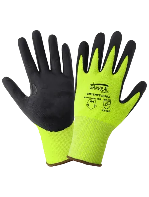 Global Glove Samurai Tuffalene UHMWPE Gloves with Reinforced Thumb Crotch - Black/Green