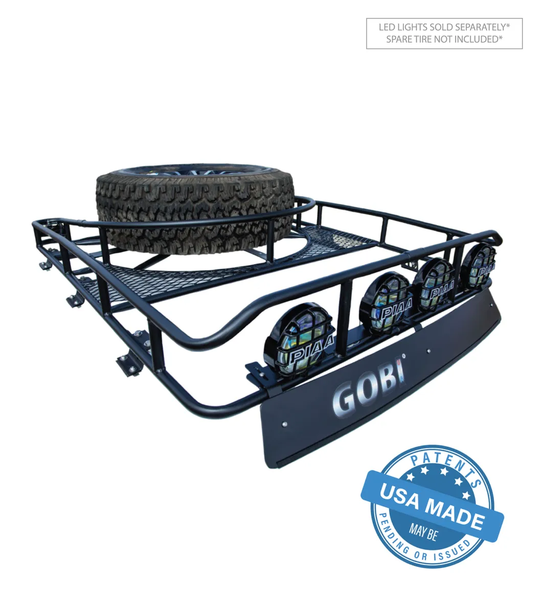 GOBI - Ranger Tire Carrier Rack - Multi-Light Setup - F150/Raptor (Crew Cab)