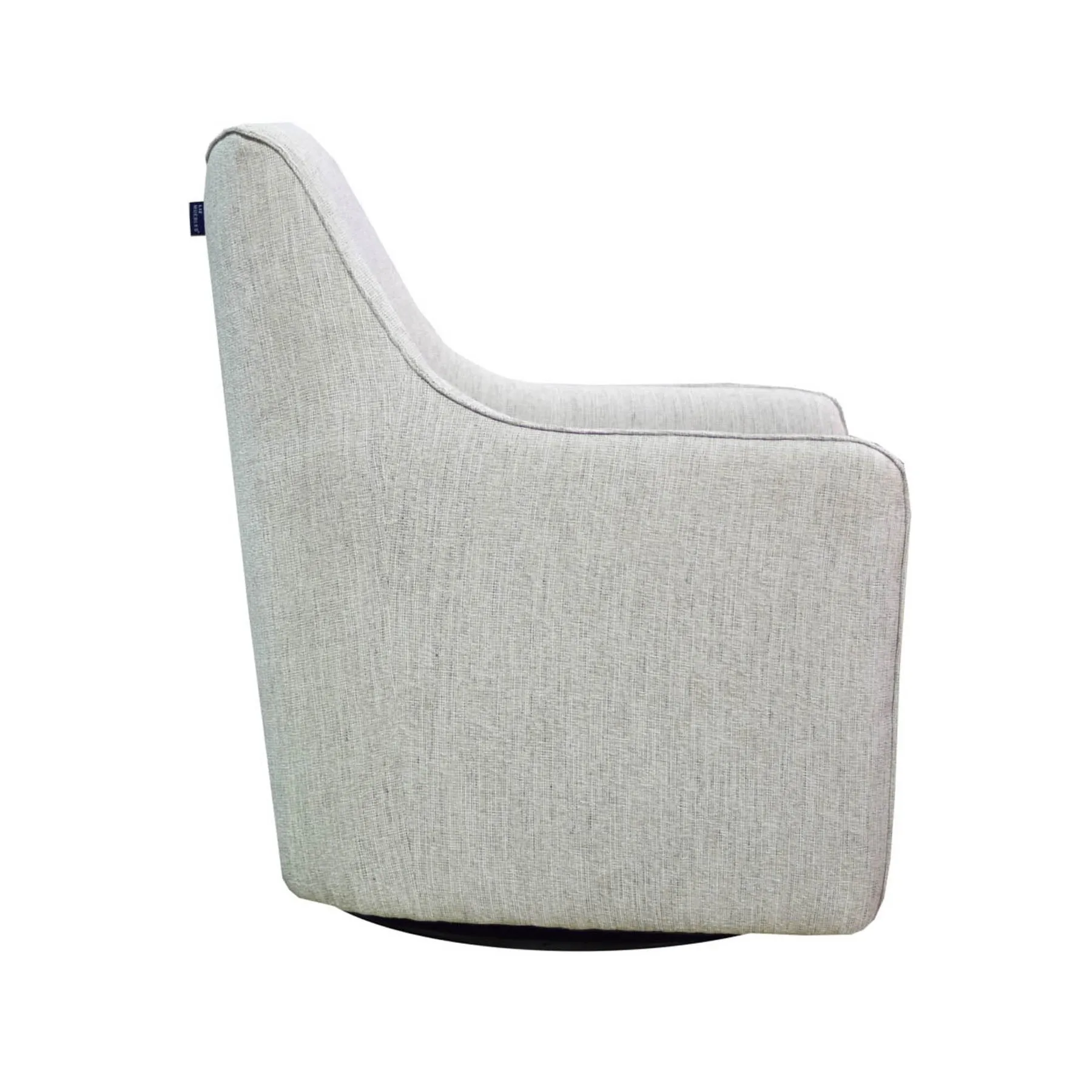 Kenny Swivel Club Chair - Woven Linen