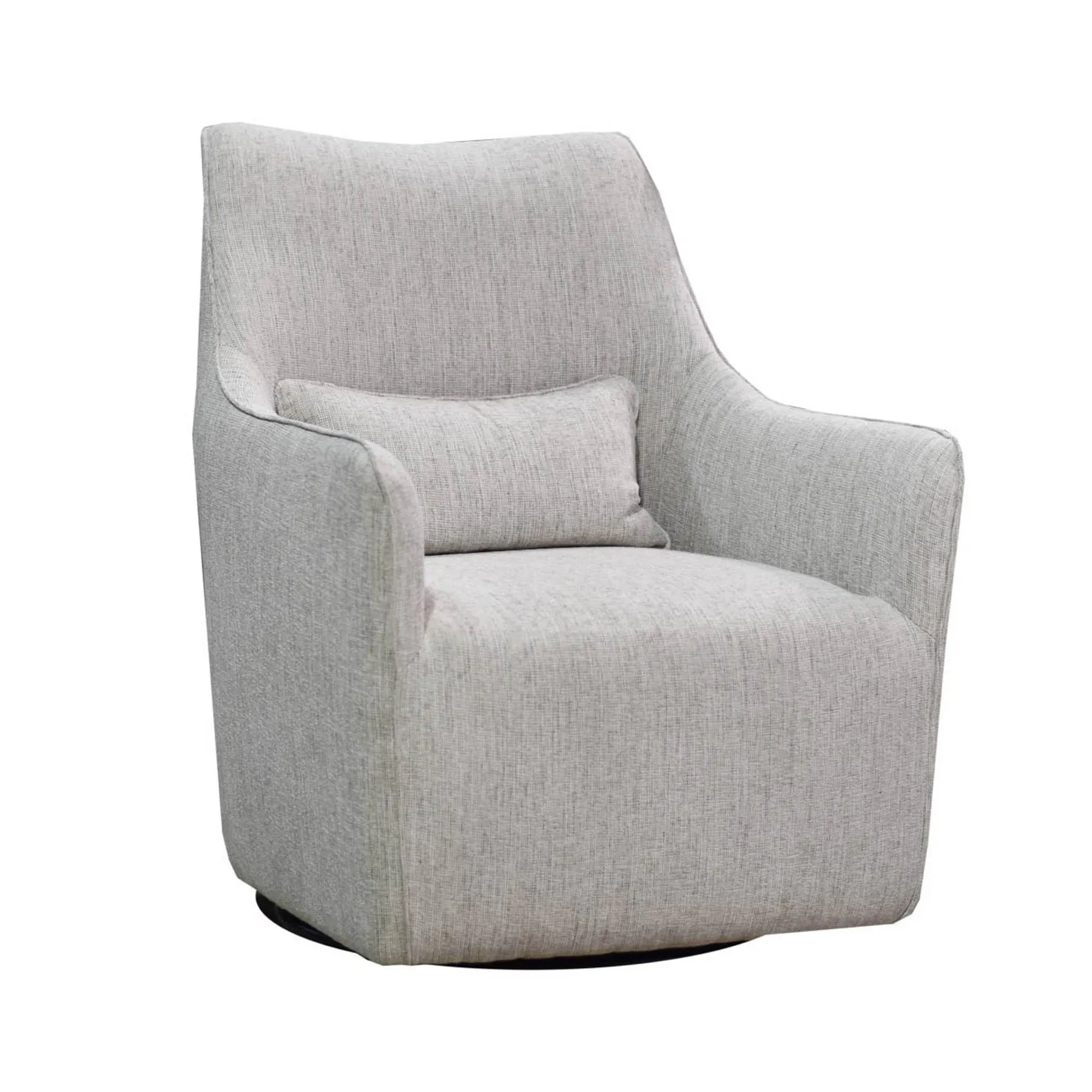 Kenny Swivel Club Chair - Woven Linen