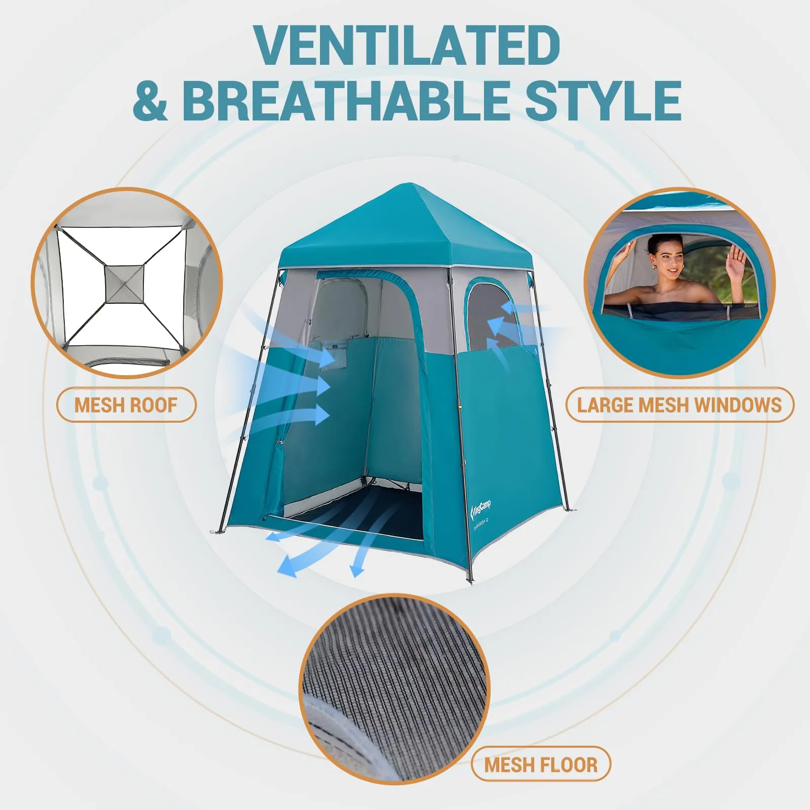 KingCamp MARASUSA Q Single-Room Shower Tent