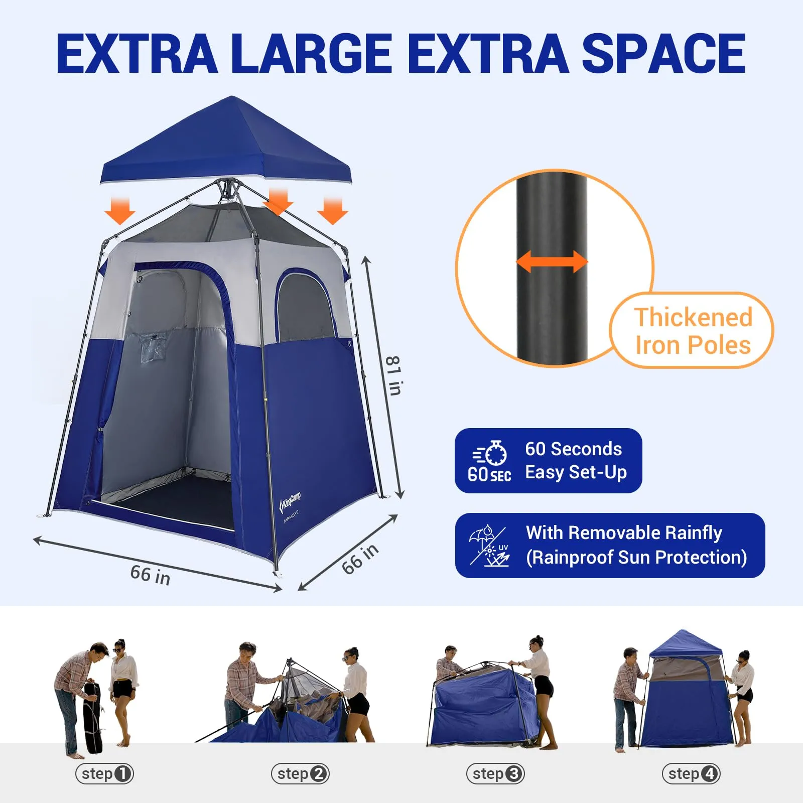 KingCamp MARASUSA Q Single-Room Shower Tent