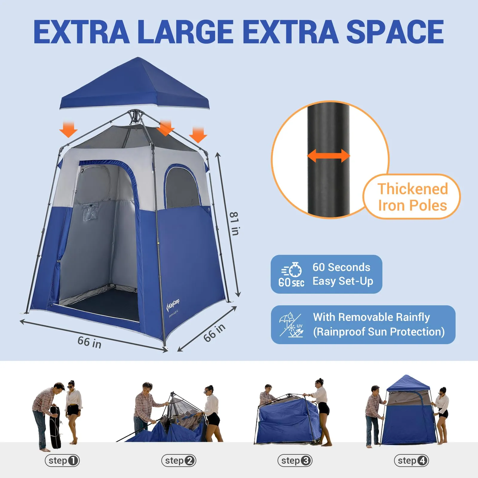 KingCamp MARASUSA Q Single-Room Shower Tent