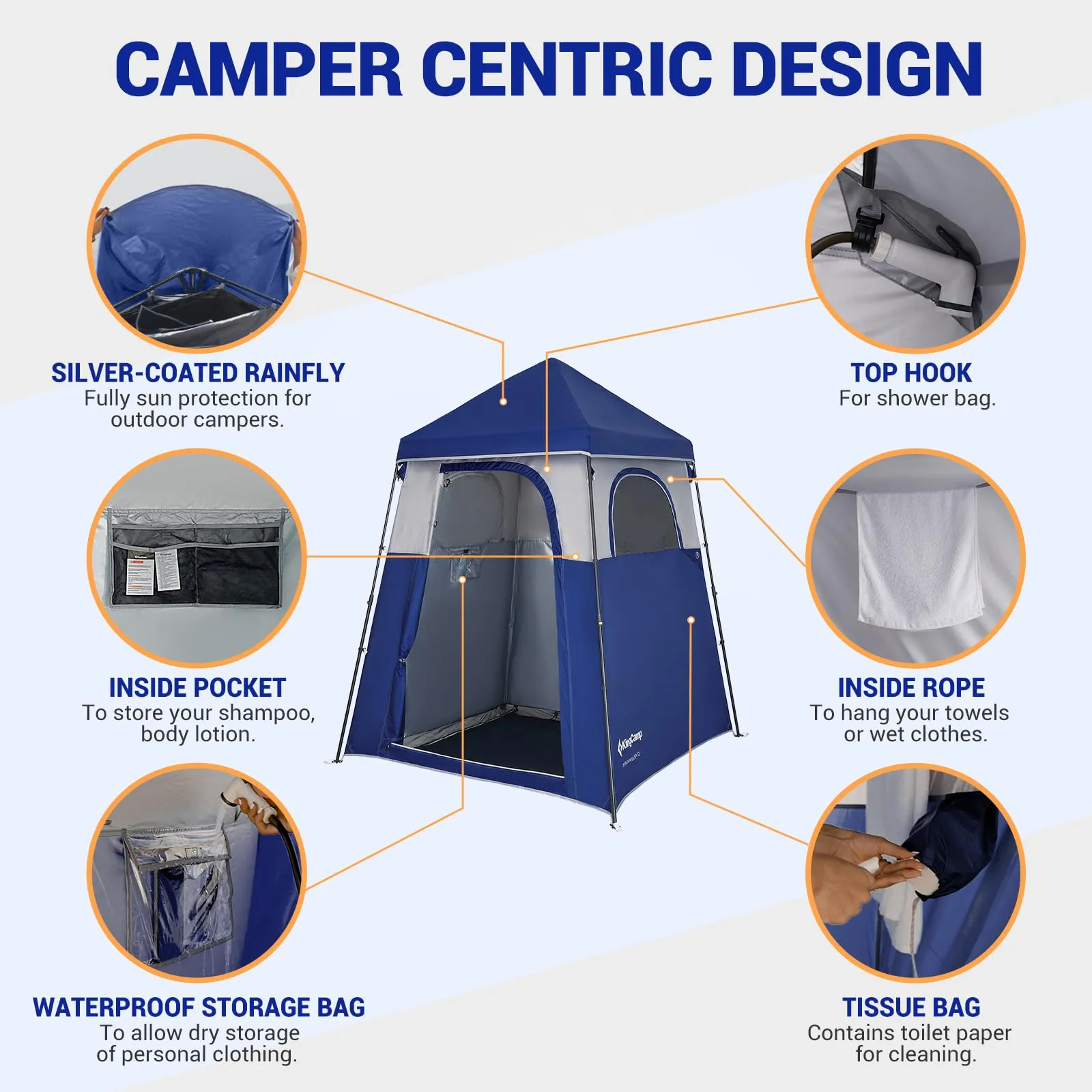 KingCamp MARASUSA Q Single-Room Shower Tent