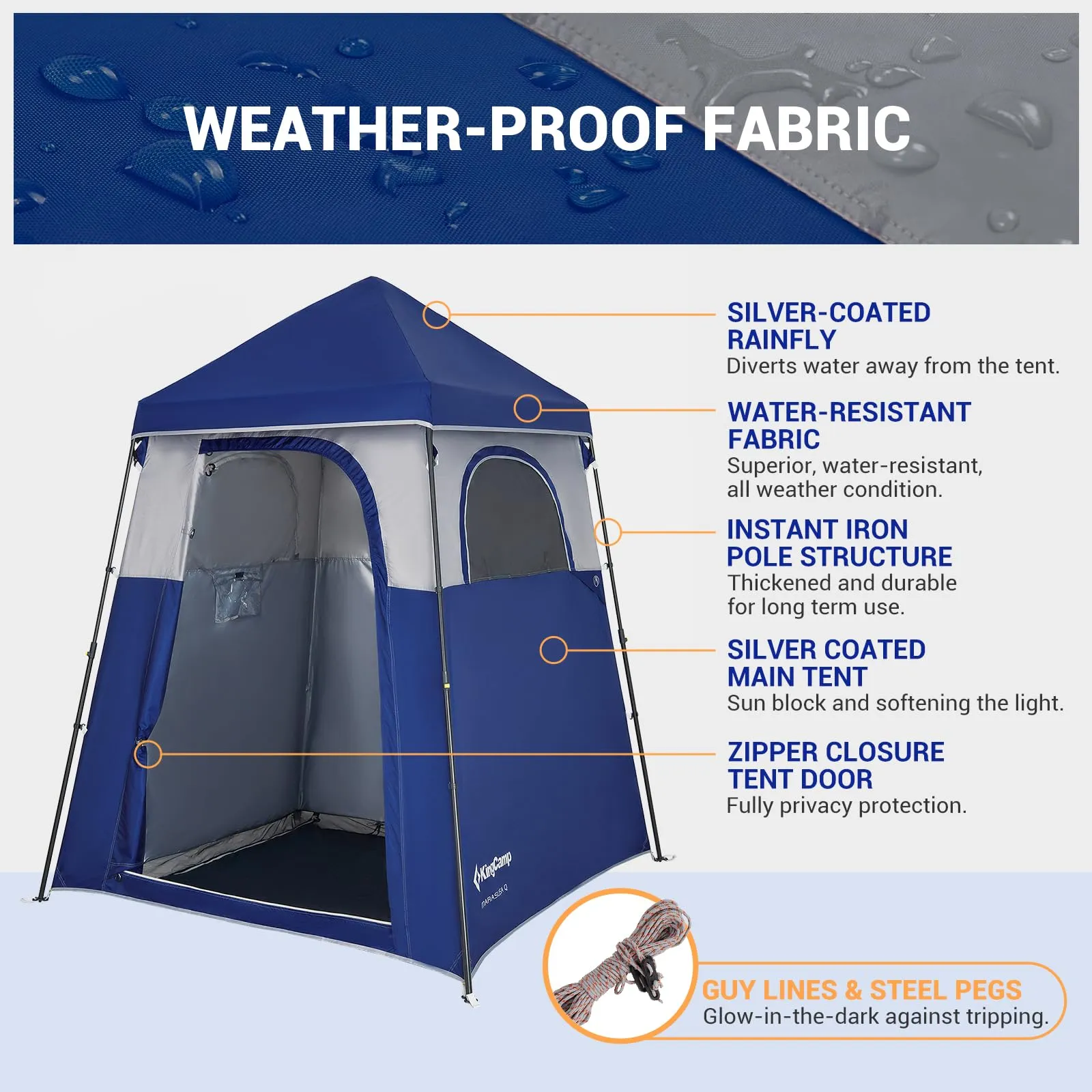 KingCamp MARASUSA Q Single-Room Shower Tent