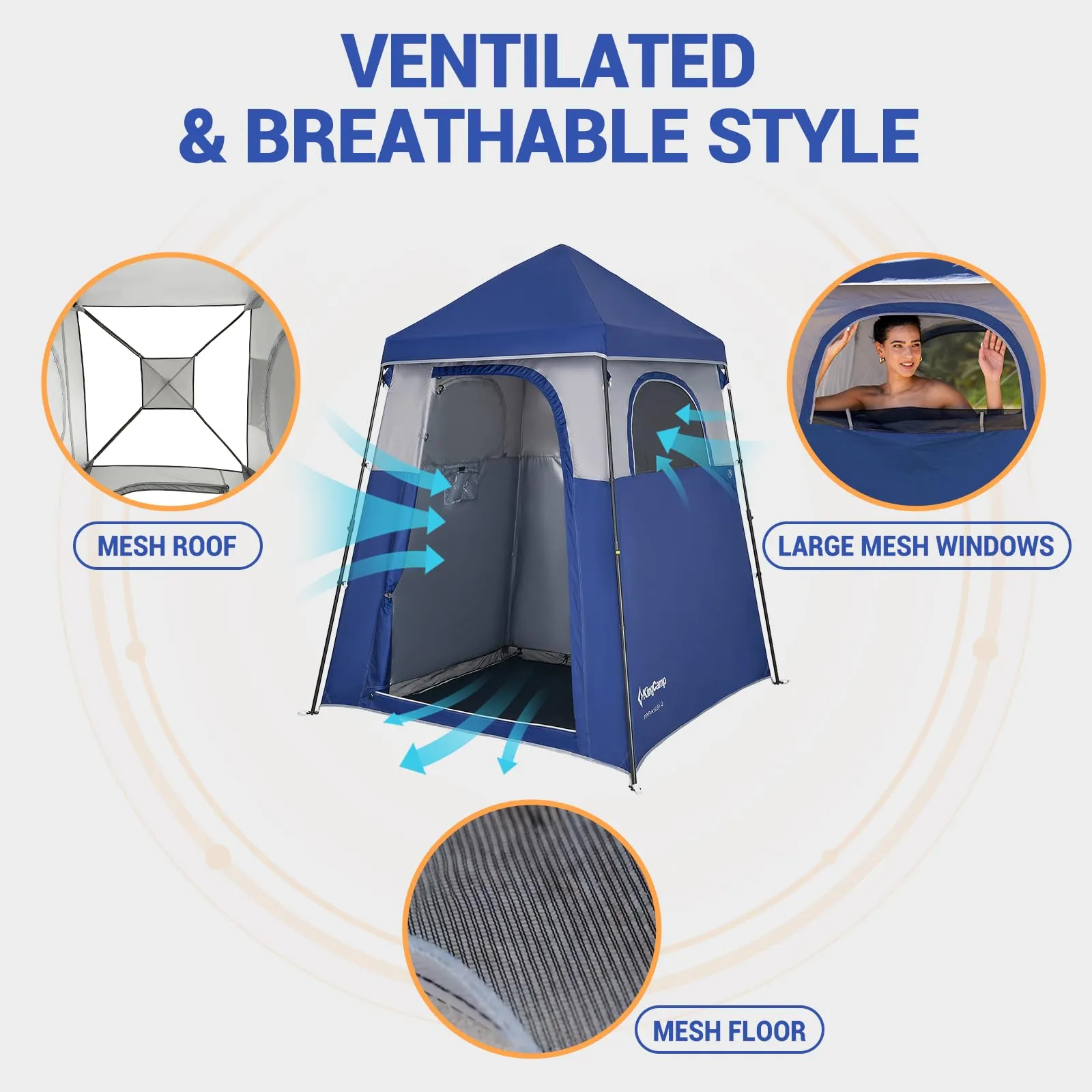 KingCamp MARASUSA Q Single-Room Shower Tent