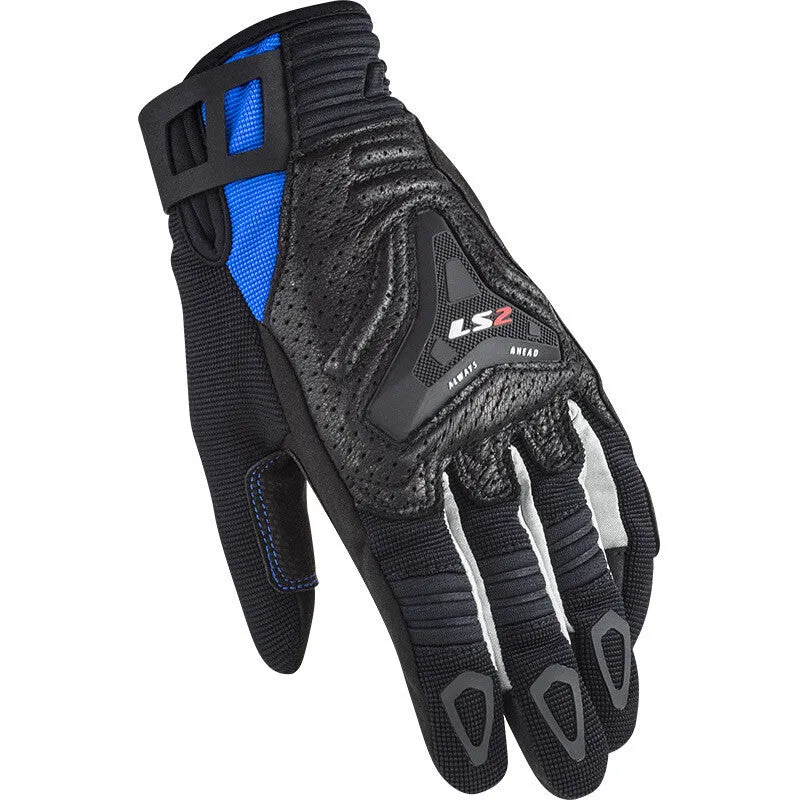 Ls2 All Terrain Lady Gloves Black Blue