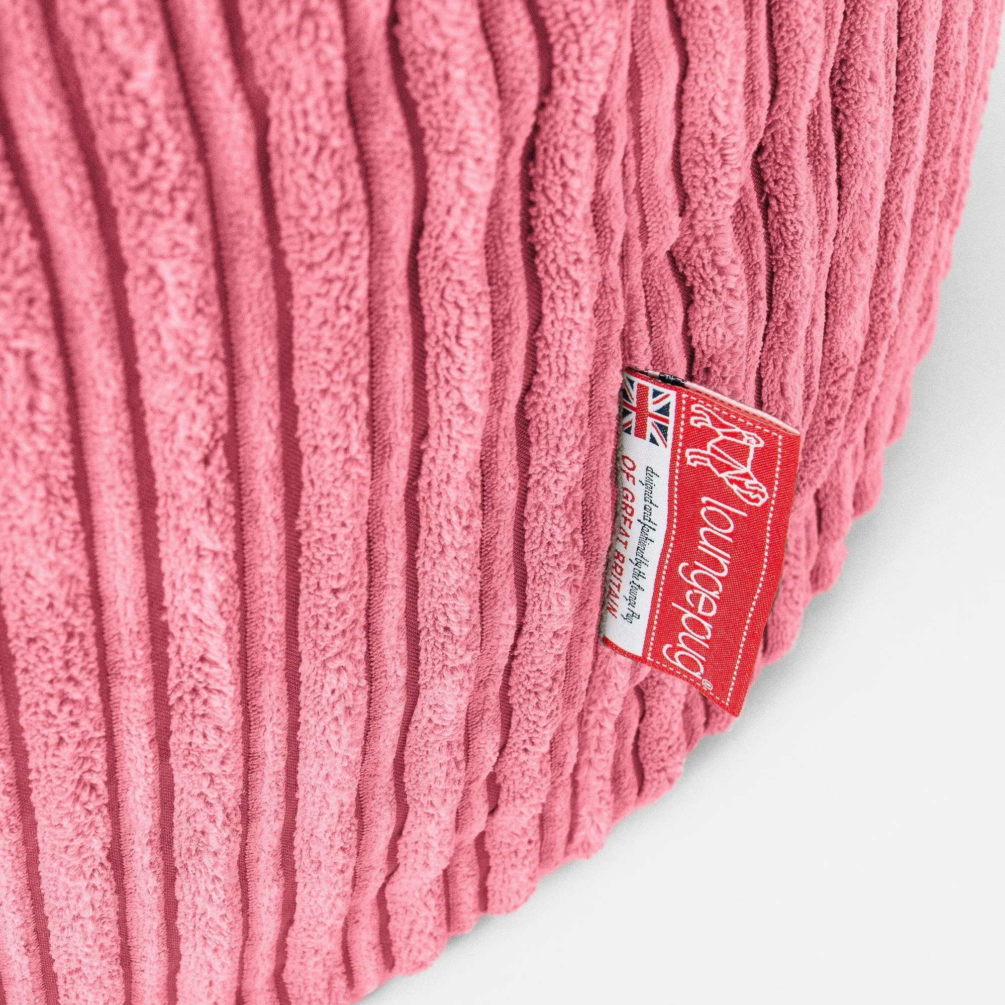 Mega Mammoth Bean Bag Sofa - Cord Coral Pink