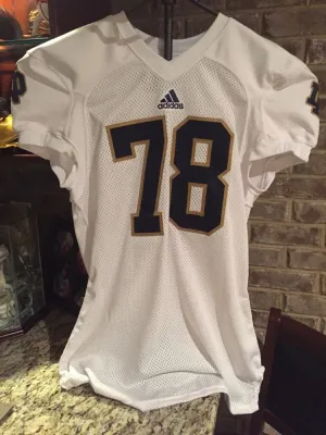 Notre Dame Football 2013 Game Used Adidas Jersey #78 Ronnie Stanley