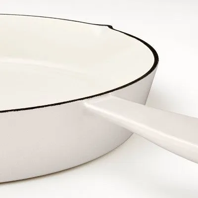 Open Box - 12" Enamel Skillet Light Gray - Figmint