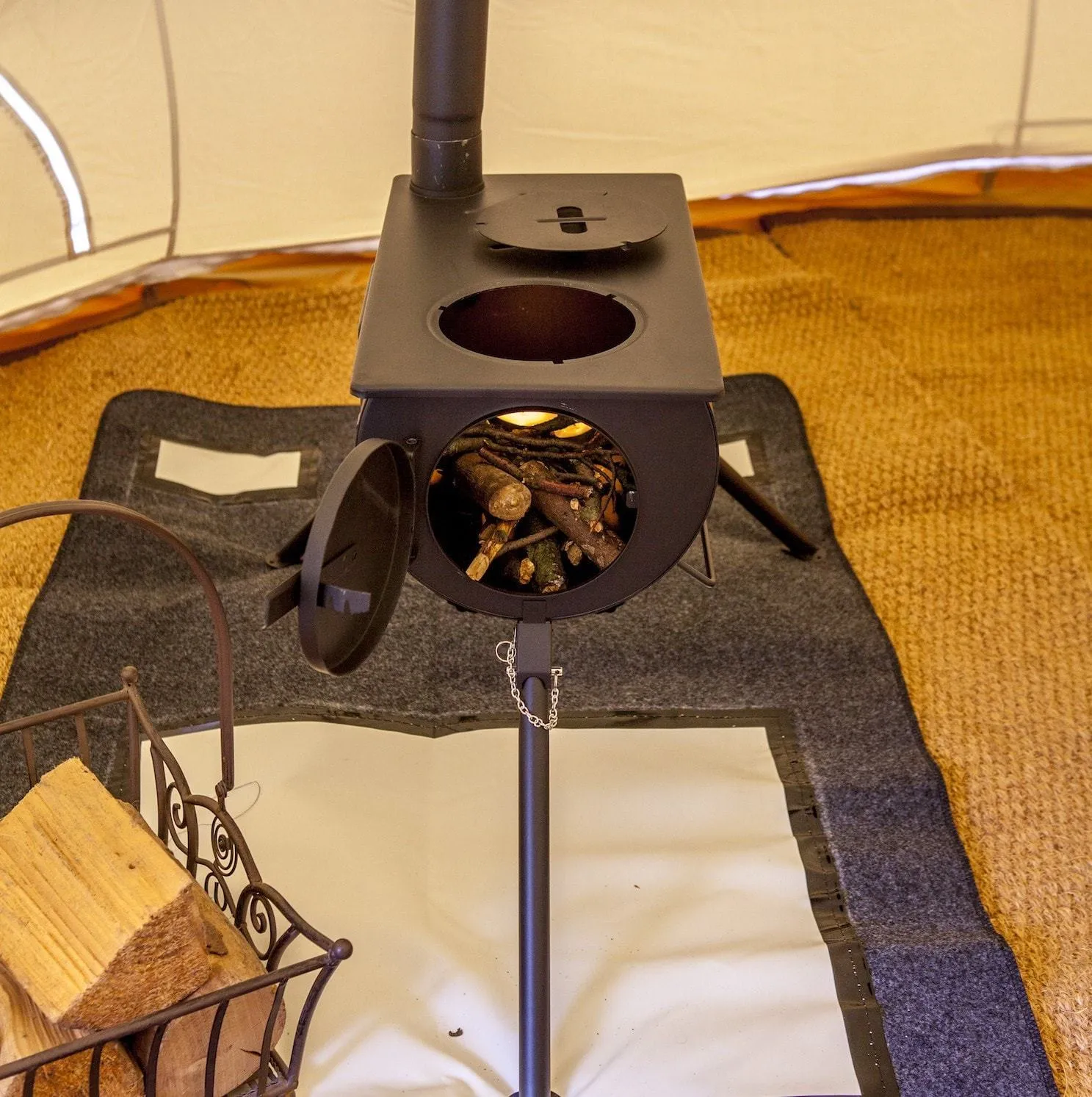 Outbacker® Pioneer Portable Tent Stove | Window | 2.5kw 12kg