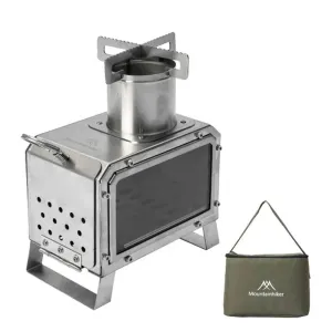 Outdoor Camping Stoves Portable Stainless Steel Furnace Multifunctional Picnic BBQ Cooking Accessory Firewood Furnace