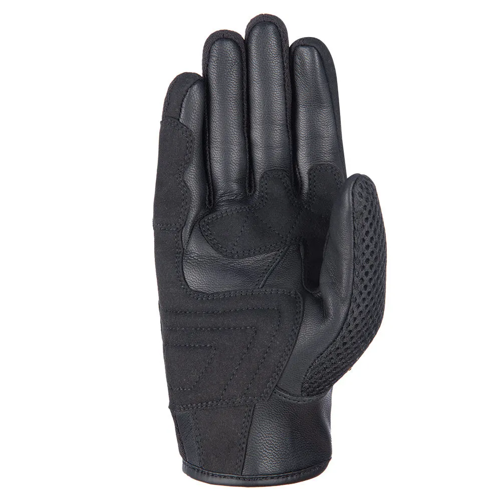 Oxford Brisbane Women Summer Riding Gloves Charcoal White Black