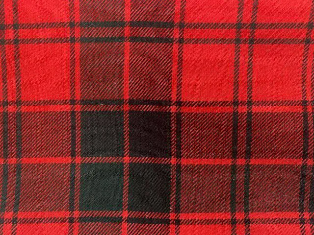 Poly Viscose Tartan - Red Festive