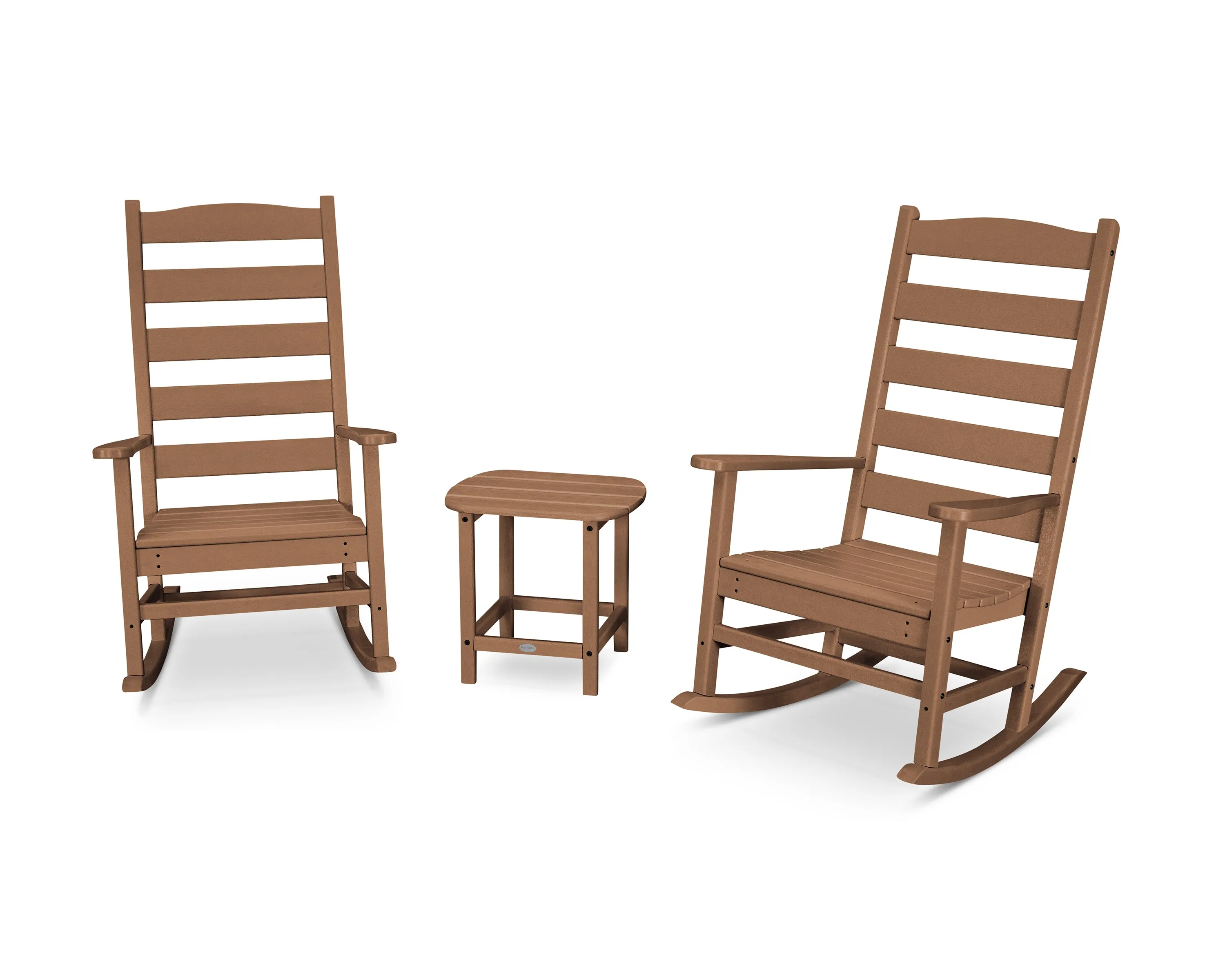 POLYWOOD® Shaker 3-Piece Porch Rocking Chair Set