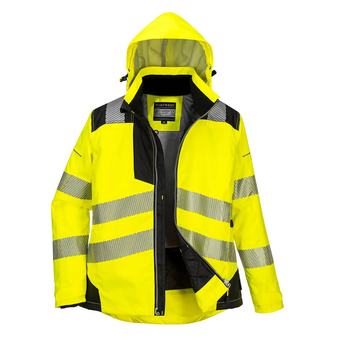 Portwest PW3 T400 Hi-Vis Women's Winter Jacket - Yellow/Black